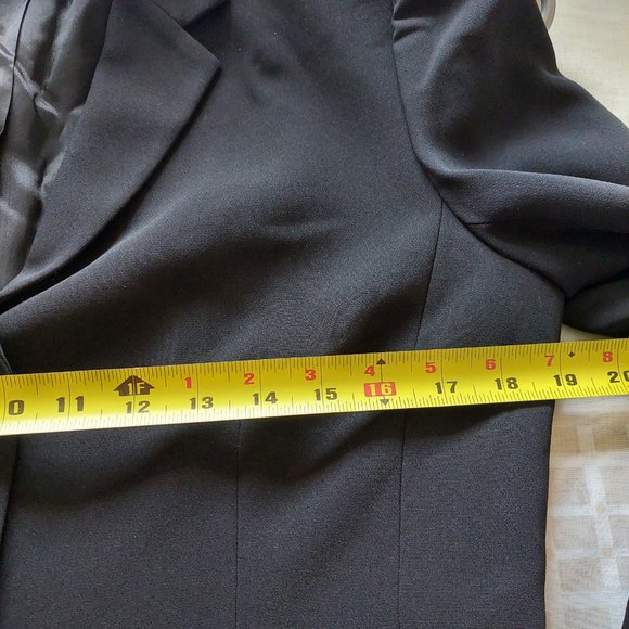 Anne Klein Black Business Pants Blazer Suit Set, Size 10 - Picture 8 of 14